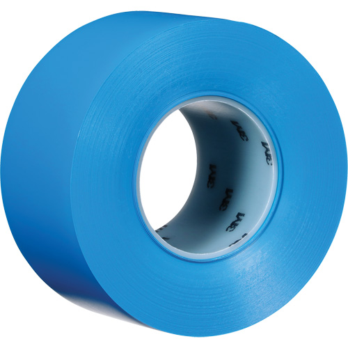 Ruban de marquage de planchers durable 971, 3" x 108', Vinyle, Bleu Equipex