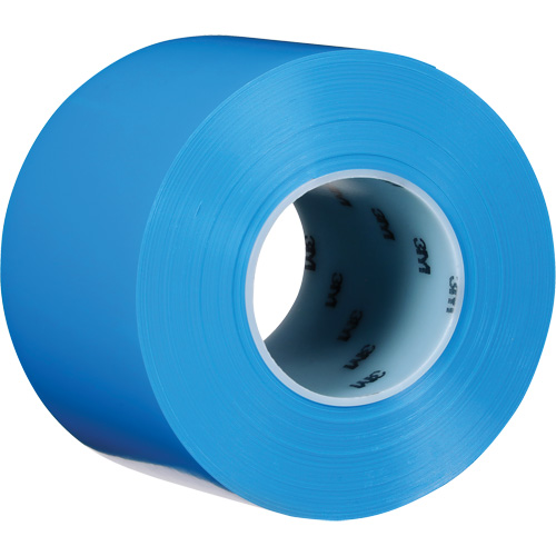 Durable Floor Marking Tape 971, 4" x 108', Vinyl, Blue Equipex
