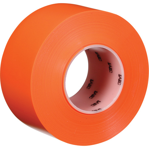 Ruban de marquage de planchers durable 971, 3" x 108', Vinyle, Orange Equipex