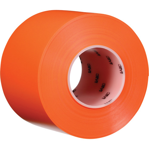Ruban de marquage de planchers durable 971, 4" x 108', Vinyle, Orange Equipex