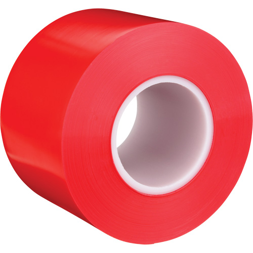 Durable Floor Marking Tape 971, 4" x 108', Vinyl, Red Equipex