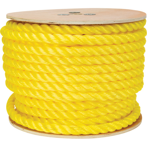 Corde jaune tress&eacute;e, Polypropyl&egrave;ne, 144' Equipex