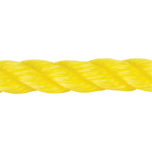 Corde jaune tress&eacute;e, Polypropyl&egrave;ne, 144' Equipex