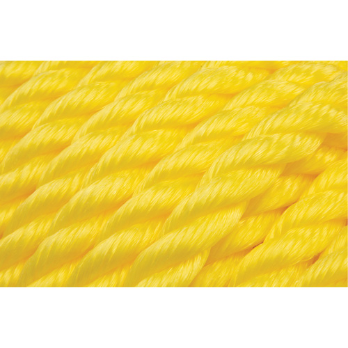 Corde jaune tress&eacute;e, Polypropyl&egrave;ne, 144' Equipex