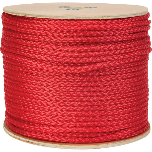 Braided Red Rope, Polypropylene, 500' Equipex