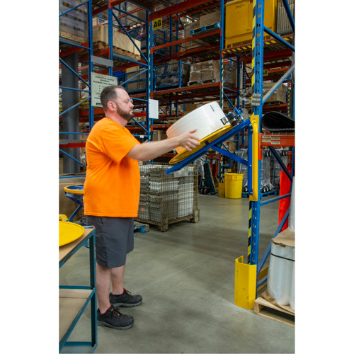 Strapping Dispenser, Polyester/Steel/Polypropylene Straps, 16"/8" Core Dia., 3"/8"/6" Roll Width Equipex
