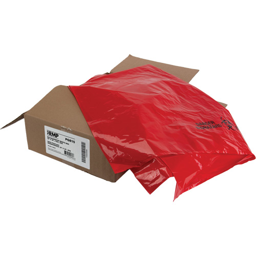 Waste Bags, Bio-Hazard, 38" L x 30" W, 2 mils Equipex
