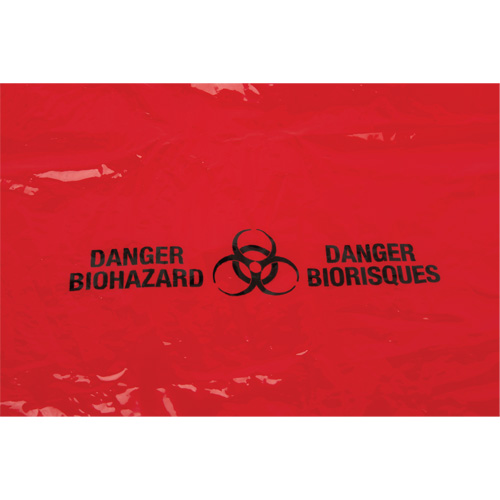 Waste Bags, Bio-Hazard, 38" L x 30" W, 2 mils Equipex