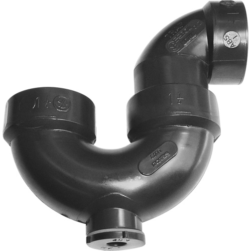 Siphon-P avec joint &agrave; colle &agrave; solvant et regard de nettoyage Equipex