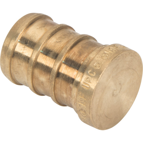 Capuchon de tuyau sans plomb, Tuyau, 1/2" dia., Laiton Equipex