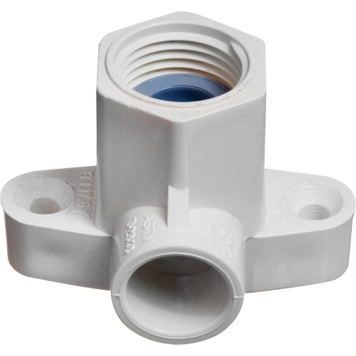 Raccord coude applique Flowguard Gold, Noeud x FPT, PVC-C, 1/2" Equipex