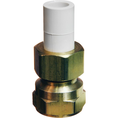 Transition Adapter, 1/2" Dia., Brass/CPVC Equipex
