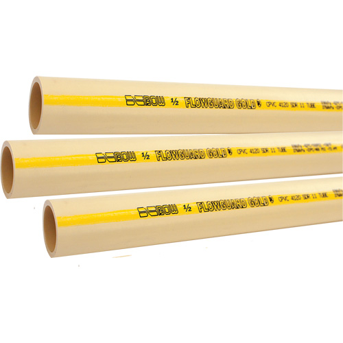 Tuyau pour eau froide ou chaude Flowguard Gold, PVC-C, 10' lo x 1,25" dia. Equipex