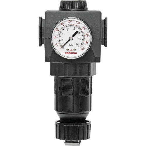 D&eacute;tendeur avec jauge Modulair 400, 3/4" NPTF, PSI max. de 125 PSI, Canalisation/Modulaire Equipex