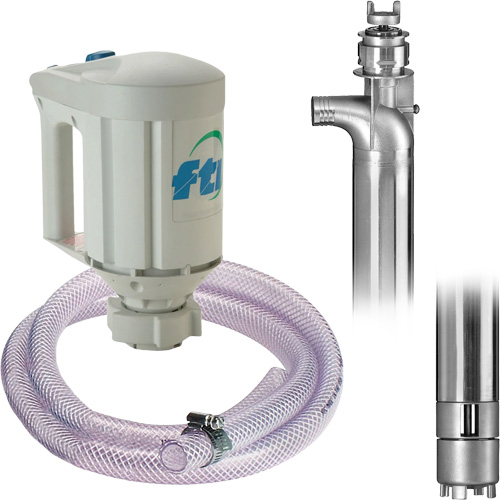 Trousse de pompe pour baril PFS-40 avec moteur M3V, Acier inoxydable Equipex
