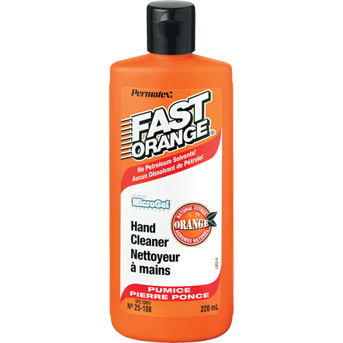 Nettoyant &agrave; mains, Pierre ponce, 220 ml, Bouteille, Orange Equipex