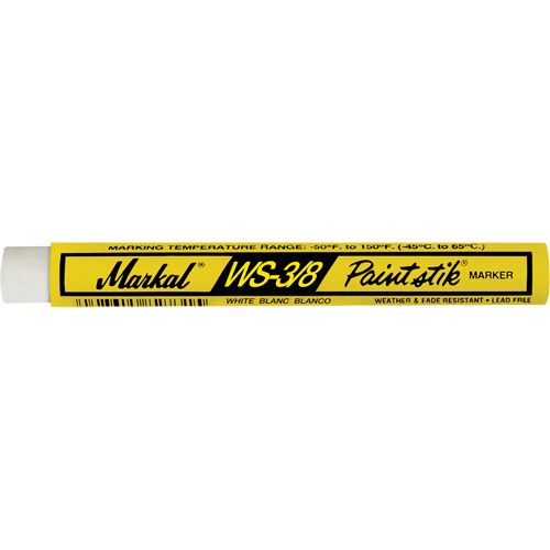 B&acirc;ton de peinture WS-3/8 Paintstik, B&acirc;ton plein, Blanc Equipex