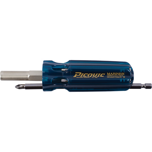 The Mariner Multibit Screwdriver, 6" L, Plastic Handle Equipex