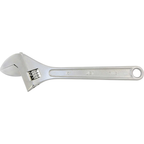 AW-15 Adjustable Wrench, 15" L, 1-7/8" Max Width, Chrome Equipex