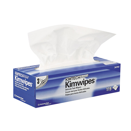 Kimtech Science Kimwipes Delicate Task Wipes, Specialty, 12" L x 12" W Equipex