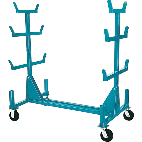 Supports mobiles pour tuyaux & barres, Acier, 34" la x 61" p x 58" h, Capacit&eacute; de 1000 lb Equipex