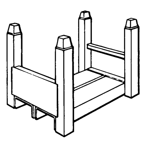 Supports empilables mobiles, 12" la x 16" p, Capacit&eacute; de 2500 lb Equipex