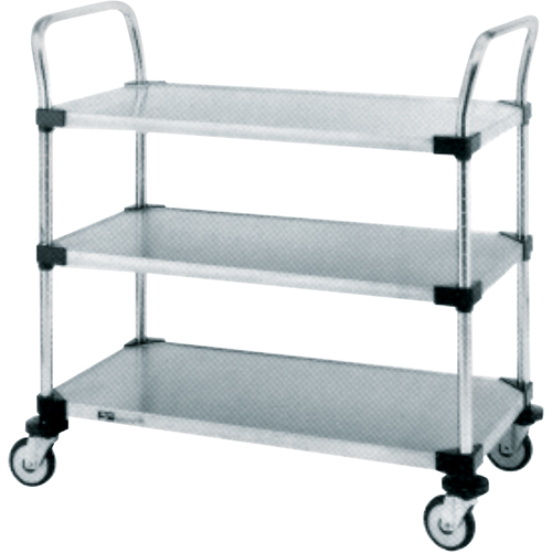 Standard-Duty Utility Carts, 3 Tiers, 18" W x 39" H x 36" D, 500 lbs. Capacity Equipex