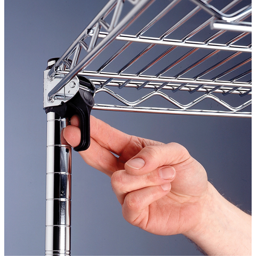 &eacute;tag&egrave;res super ajustables Super Erecta, Ensemble de Ajout, 4 Tablettes, 36" la x 62-9/16" h x 18" p Equipex