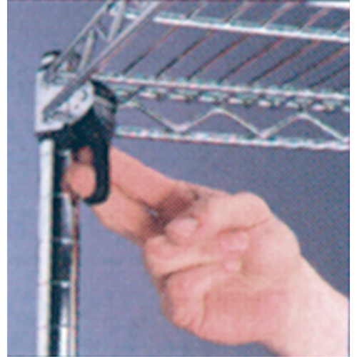 ETAGERE,4 TABL18X36X63,CHROME,800LB/TABL., Tiers 4, 36" la x 63" h x 18" p Equipex