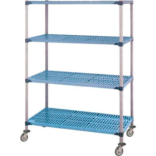 &eacute;l&eacute;ment de rayonnage , 4 Tablettes, 36" la x 68" h x 18" p Equipex