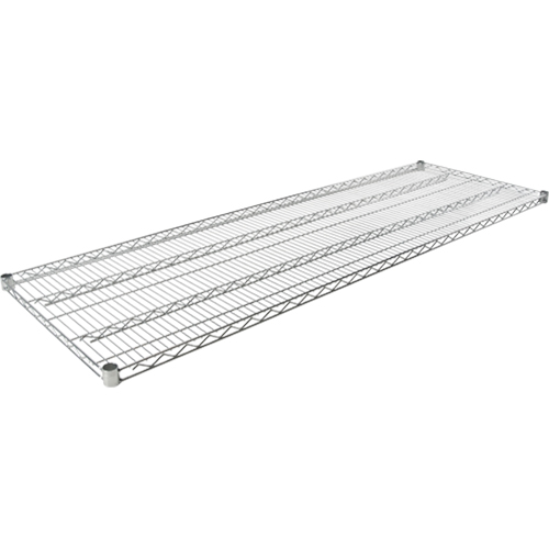 Tablette en treillis pour &eacute;tag&egrave;re robuste en treillis chromat&eacute;, 60" la x 24" p, Capacit&eacute; de 600 lb Equipex