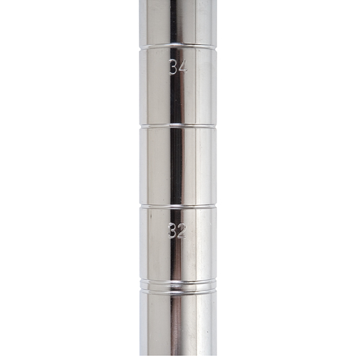 Montant pour &eacute;tag&egrave;res en treillis chromat&eacute; &agrave; usage standard, 74" ha Equipex