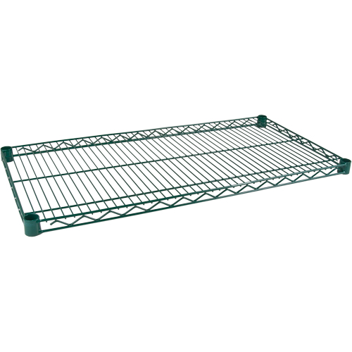 Tablette pour &eacute;tag&egrave;re robuste en treillis au fini d'&eacute;poxyde vert, 60" la x 18" p, 600 lb Capacit&eacute; Equipex