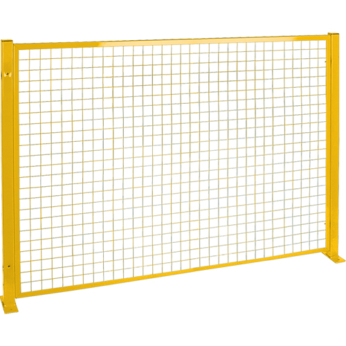 Protecteur de p&eacute;rim&egrave;tre de style treillis, 4' h x 8' la, Jaune Equipex