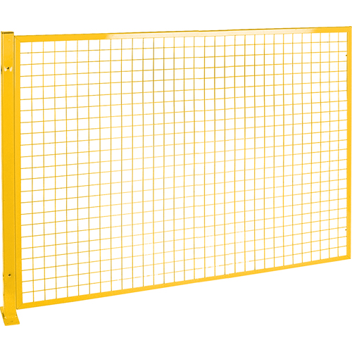Protecteur de p&eacute;rim&egrave;tre de style treillis, 4' h x 8' la, Jaune Equipex