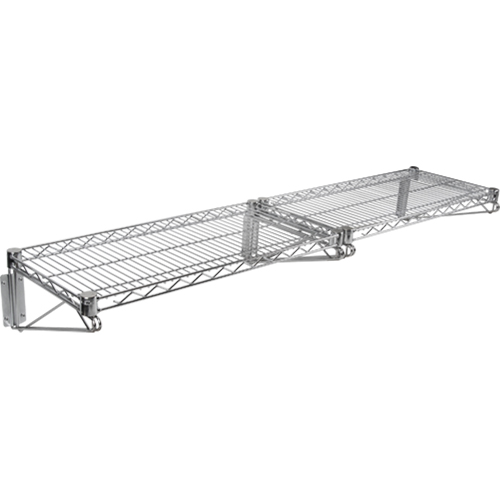 Ensemble d'&eacute;tag&egrave;re murale en treillis, Double Support, 200 lb Capacit&eacute;, 14" p Equipex