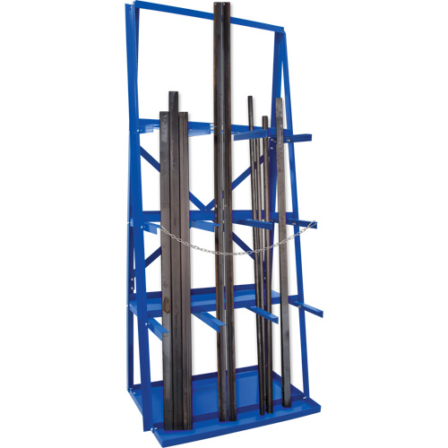 Bar Storage Rack, Vertical, 3 Levels, 36" W x 24" D x 84" H, 3000 lbs. Cap. Equipex