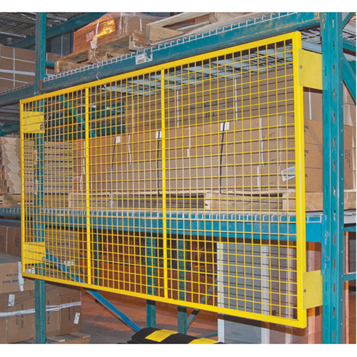 Grilles de protection arri&egrave;re pour palettier, 144" la x 48" h, Ferrures de 6" Equipex