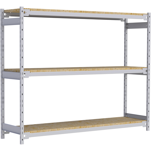 &eacute;tag&egrave;re-classeur de grande largeur, Acier, 3 Tablettes, 72" la x 18" p x 60" h Equipex