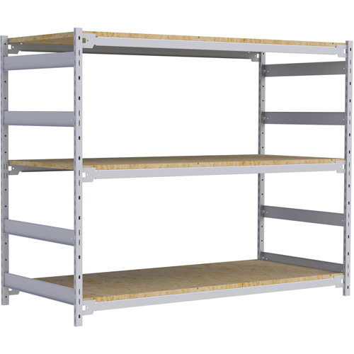 &eacute;tag&egrave;re-classeur de grande largeur, Acier, 3 Tablettes, 72" la x 32" p x 60" h Equipex