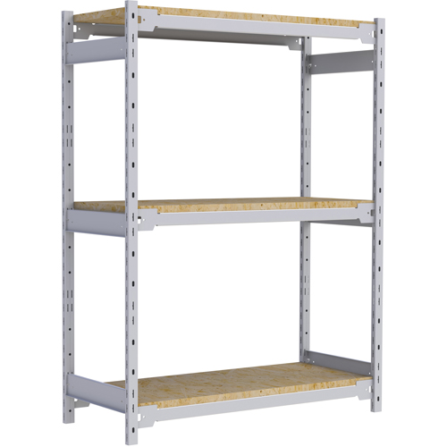 &eacute;tag&egrave;re-classeur de grande largeur, Acier, 3 Tablettes, 42" la x 18" p x 60" h Equipex