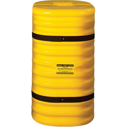Protecteur de colonne, Ouverture int&eacute;rieure 12" x 12", 24" lo x 24" la x 42" h, Jaune Equipex