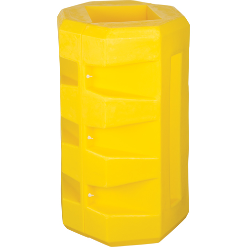 Protecteurs de colonne, Ouverture int&eacute;rieure 8-1/4" x 10-1/4", 23-1/2" lo x 23-1/2" la x 39-1/2" h, Jaune Equipex