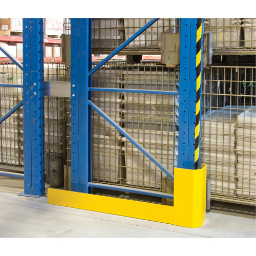Racking Aisle Protectors, 3" W x 56" L x 16" H, Safety Yellow Equipex