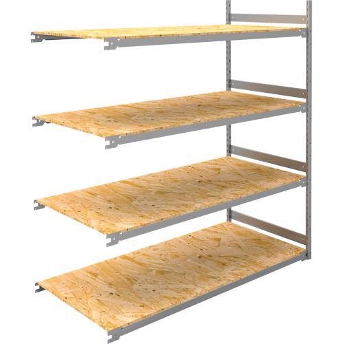 &eacute;tag&egrave;re-classeur de grande largeur, Acier, 4 Tablettes, 72" la x 32" p x 84" h, Ensemble Ajout Equipex