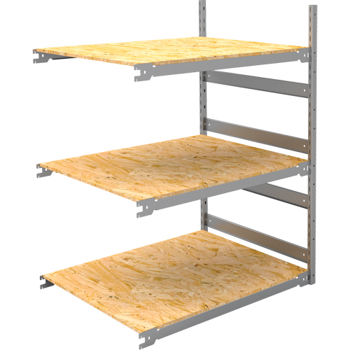 &eacute;tag&egrave;re-classeur de grande largeur, Acier, 3 Tablettes, 42" la x 32" p x 60" h, Ensemble Ajout Equipex
