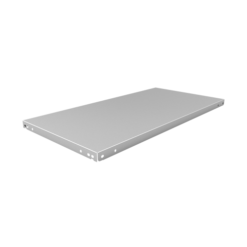 Tablette &agrave; corni&egrave;re perfor&eacute;e, Acier galvanis&eacute;, 48" la x 18" p Equipex