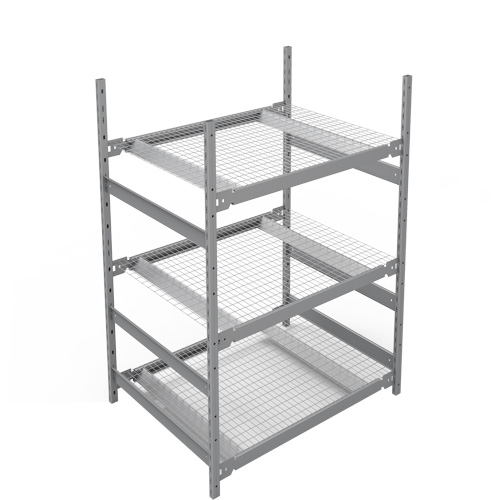 &eacute;tag&egrave;re de grande largeur, Acier, Sans boulons, Capacit&eacute; 1340 lb, 42" la x 60" h x 32" p Equipex