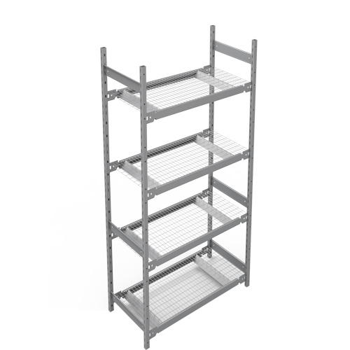 Wide Span Storage Shelving, Steel, Boltless, 1340 lbs. Capacity, 42" W x 84" H x 18" D Equipex