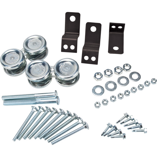 Wire Mesh Partition Sliding Door Hardware Kit Equipex